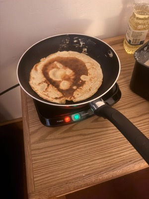 Pannenkoeken op het pitje