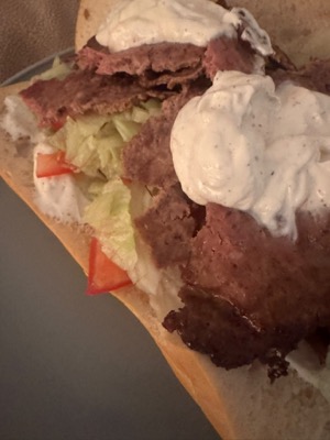 Zelfgemaakte döner