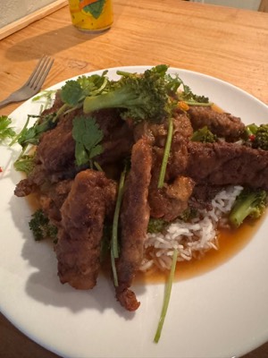 Korean style beef